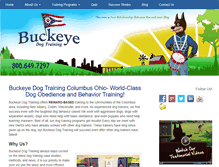 Tablet Screenshot of buckeyedogtraining.com